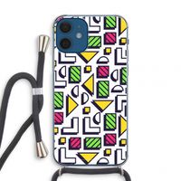 8-bit N°4: iPhone 12 mini Transparant Hoesje met koord