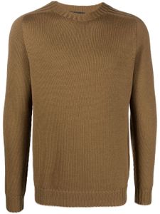 DONDUP pull en maille à col rond - Marron