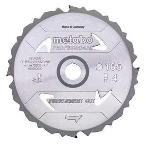 Metabo Accessoires Cirkelzaagblad | "Fibercement Cut Prof" | 190x30mm | Z4 DFZ 5° - 628297000