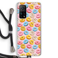 Pink donuts: Xiaomi Mi 10T 5G Transparant Hoesje met koord