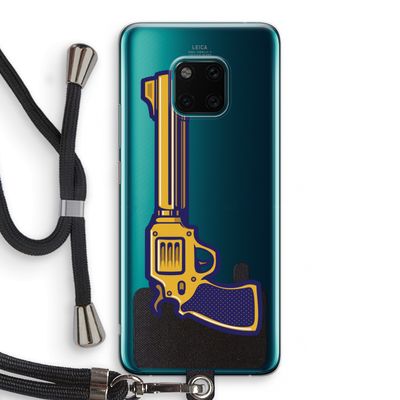 Pew Pew Pew: Huawei Mate 20 Pro Transparant Hoesje met koord
