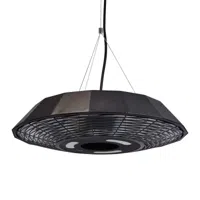 Terrasverwarmer Hangende Ufo 2000 W, Zwart
- Hortus 
- Kleur: Zwart  
- Afmeting:  x 10 cm x - thumbnail