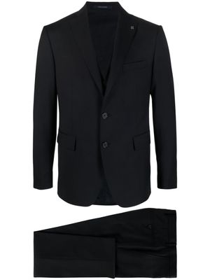 Tagliatore costume en laine à veste à simple boutonnage - Bleu
