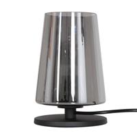 Steinhauer Ancilla tafellamp zwart glas 24 cm hoog