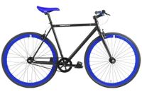 Fixie Fiets FabricBike Mat Zwart & Blauw Fixie Fiets FabricBike Mat Zwart & Blauw