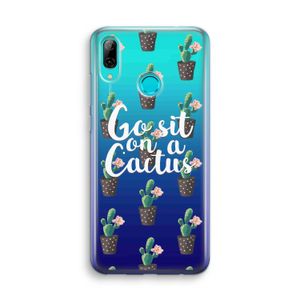 Cactus quote: Huawei P Smart (2019) Transparant Hoesje