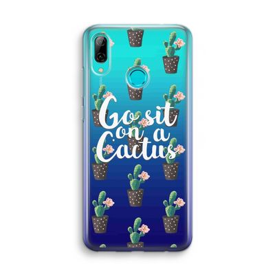 Cactus quote: Huawei P Smart (2019) Transparant Hoesje