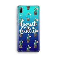 Cactus quote: Huawei P Smart (2019) Transparant Hoesje