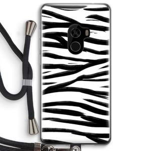 Zebra pattern: Xiaomi Mi Mix 2 Transparant Hoesje met koord