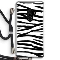 Zebra pattern: Xiaomi Mi Mix 2 Transparant Hoesje met koord