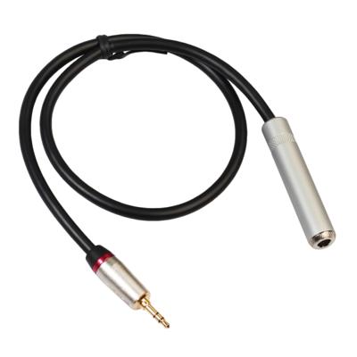 REXLIS TC128MF 3.5 mm male naar 6.5 mm Female audio adapter kabel lengte: 60cm