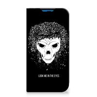 Mobiel BookCase iPhone 14 Pro Skull Hair - thumbnail