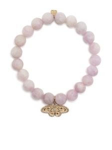 Sydney Evan bracelet Celestial Moth en or 14ct - Violet