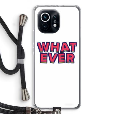 Whatever: Xiaomi Mi 11 Transparant Hoesje met koord