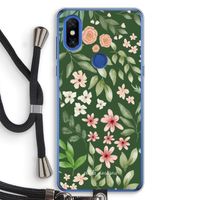 Botanical green sweet flower heaven: Xiaomi Mi Mix 3 Transparant Hoesje met koord