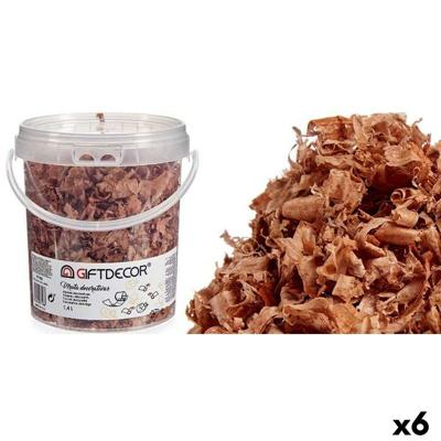 Decoratief schaafsel Gift Decor VIRUTA-MARRÓN VIRUTA-MARRÓN Bruin 1,4 L (6 Stuks)