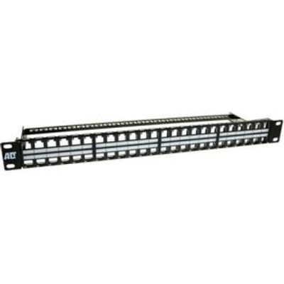 ACT Patchpaneel 48-poorts keystone unloaded 19 inch 1U high density