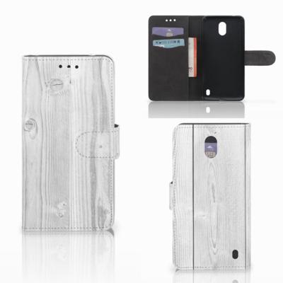 Nokia 2 | Book Style Case | White Wood