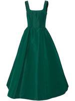 Carolina Herrera robe sans manches en soie à coupe mi-longue - Vert - thumbnail