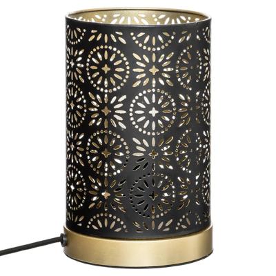 Atmosphera Tafellamp Bohemian - metaal - antraciet - H21 cm - Designlamp