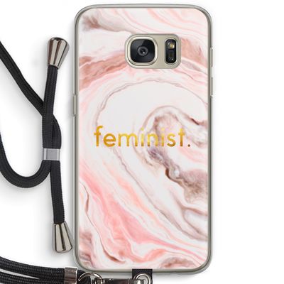 Feminist: Samsung Galaxy S7 Transparant Hoesje met koord