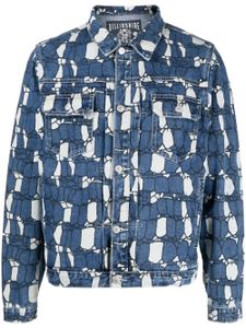 Billionaire Boys Club veste en jean Gator Camo - Bleu