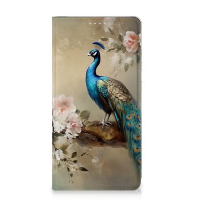 Smartphone hoesje voor Samsung Galaxy S23 Plus Vintage Pauwen