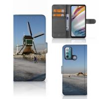 Motorola Moto G60 | Flip Cover | Schaatsers