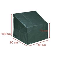 Barbecue beschermhoes - groen - polyester - waterafstotend - 105 x 76 x 81 cm