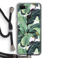 Bananenbladeren: Pixel 3a Transparant Hoesje met koord
