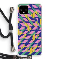 Skew Blush 1: Pixel 4 Transparant Hoesje met koord