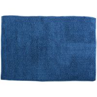 MSV Badkamerkleedje/badmat voor op de vloer - blauw - 45 x 70 cm   -