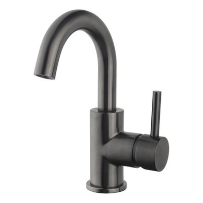 Wastafelkraan Wiesbaden Caral | Opbouw | Draaibare uitloop | Mengkraan | Standaard model | 1-hendel | Rond | Gunmetal PVD