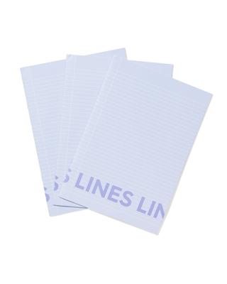HEMA Schriften A4 Gelinieerd Blauw - 3 Stuks