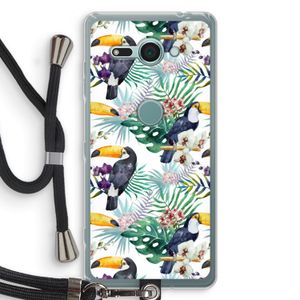 Tukans: Sony Xperia XZ2 Compact Transparant Hoesje met koord