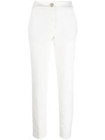 Philipp Plein pantalon Cady fuselé à taille haute - Blanc