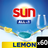 Sun Allin 1 Vaatwastabletten Citroen 60 tabletten bij Jumbo