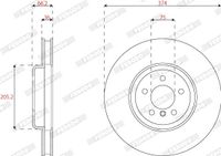 Remschijf DDF2042LC1