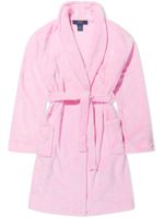 POLO RALPH LAUREN KIDS peignoir à logo brodé - Rose