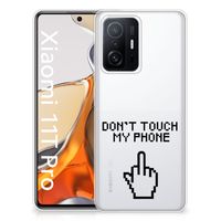 Xiaomi 11T | 11T Pro Silicone-hoesje Finger Don't Touch My Phone