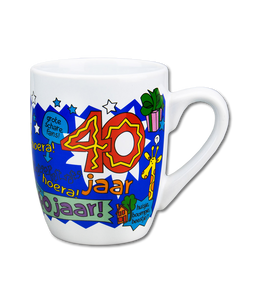 Cartoonmok 40 jaar man