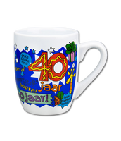 Cartoonmok 40 jaar man