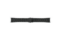 Horlogeband Seiko 7T62-0KV0 (04B) / SNAE77P1 / M0ND111M0 Staal Zwart 21mm