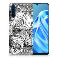 Silicone Back Case OPPO A91 Skulls Angel