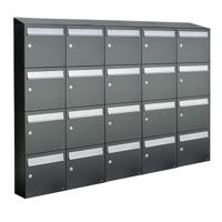 Allux Flow Set 5-Breed, 4-Hoog Met Dak Antraciet - 40040065_5x4d