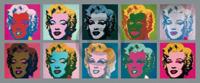 Kunstdruk Andy Warhol - Ten Marilyns 1967 134x56cm