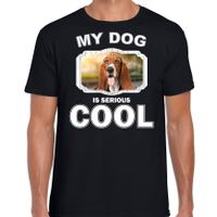 Honden liefhebber shirt Basset my dog is serious cool zwart voor heren 2XL  -