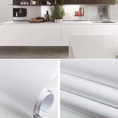 Pearlescent creatieve PVC bakstenen decoratie meubels behang stickers slaapkamer woonkamer muur waterdicht behang roll grootte: 60x500cm (wit)
