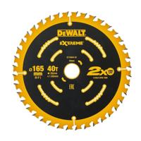 DeWALT Cirkelzaagblad voor Hout | Extreme | Ø 165mm Asgat 20mm 40T - DT10640-QZ