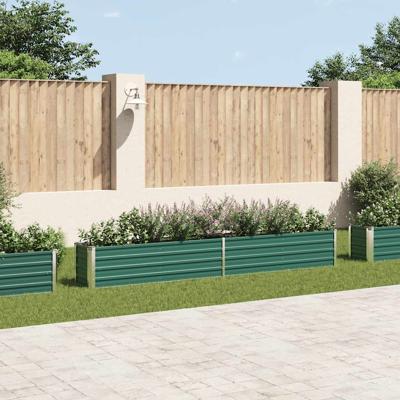 Plantenbak verhoogd 320x40x45 cm gegalvaniseerd staal groen